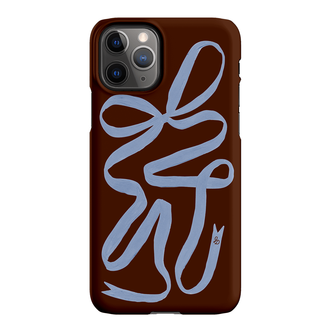 Mocha Ribbon Printed Phone Cases iPhone 11 Pro Max / Snap by Jasmine Dowling - The Dairy