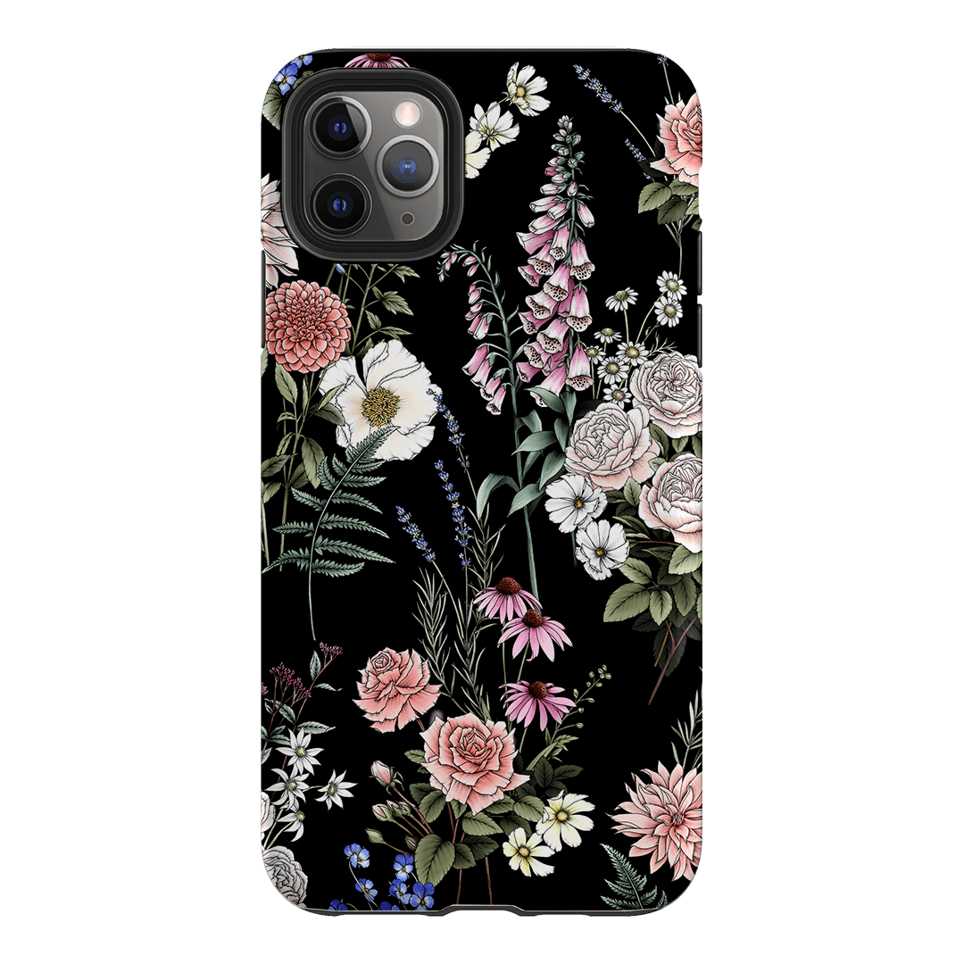 Garden Party Noir Printed Phone Cases iPhone 11 Pro Max / Armoured by Typoflora - The Dairy