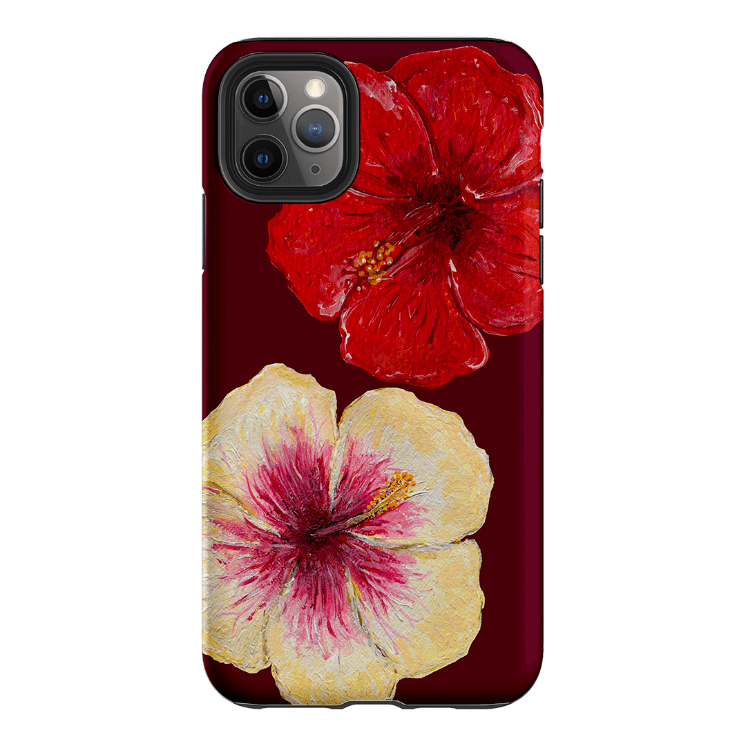 Hibiscus Flower Printed Phone Cases iPhone 11 Pro Max / Armoured by BG. Studio - The Dairy