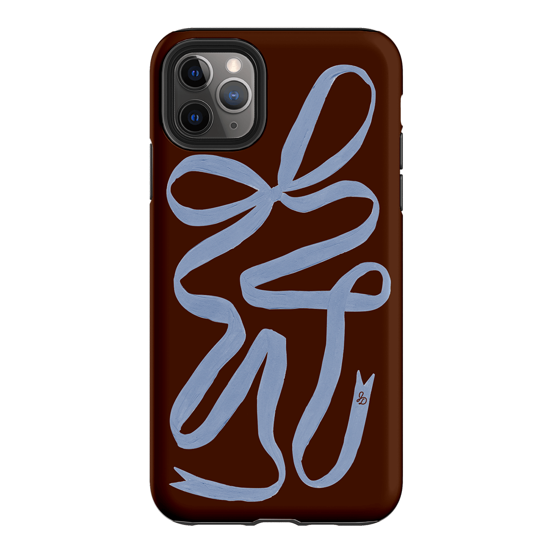 Mocha Ribbon Printed Phone Cases iPhone 11 Pro Max / Armoured by Jasmine Dowling - The Dairy