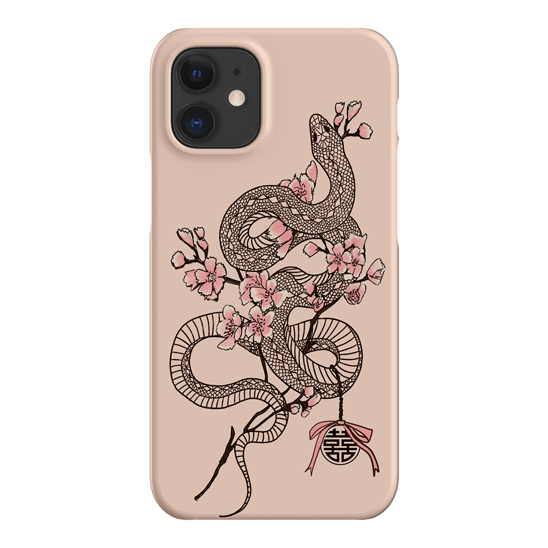 Blossom Snake in Pink Printed Phone Cases by Veronica Tucker - The Dairy