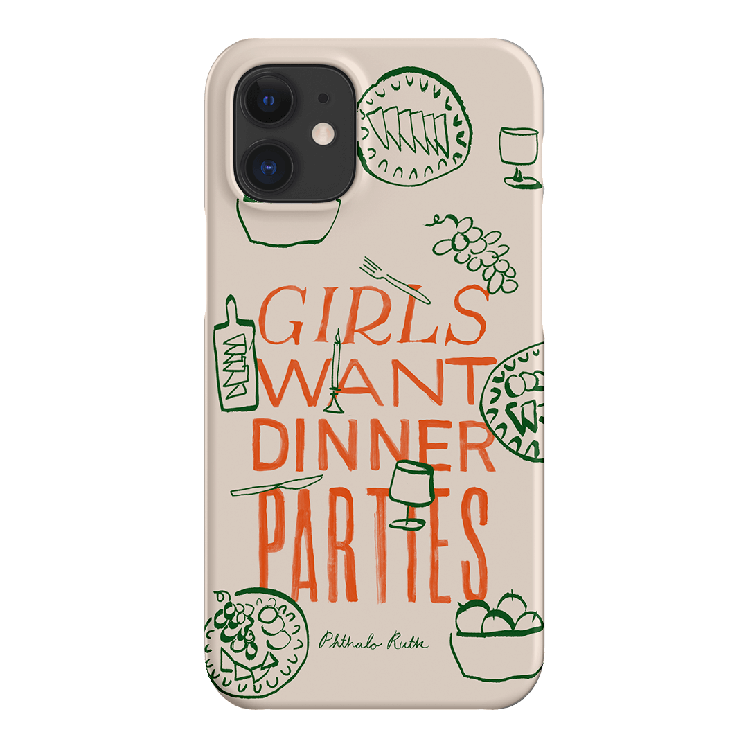 Dinner Parties Printed Phone Cases iPhone 12 / Snap by Phthalo Ruth - The Dairy