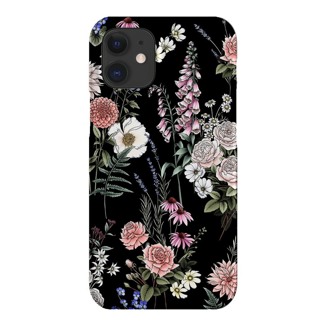 Garden Party Noir Printed Phone Cases iPhone 12 / Snap by Typoflora - The Dairy