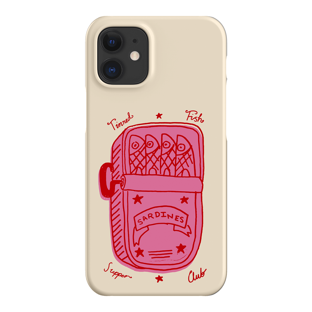 Sardine Social Red Printed Phone Cases iPhone 12 / Snap by The Dairy - The Dairy