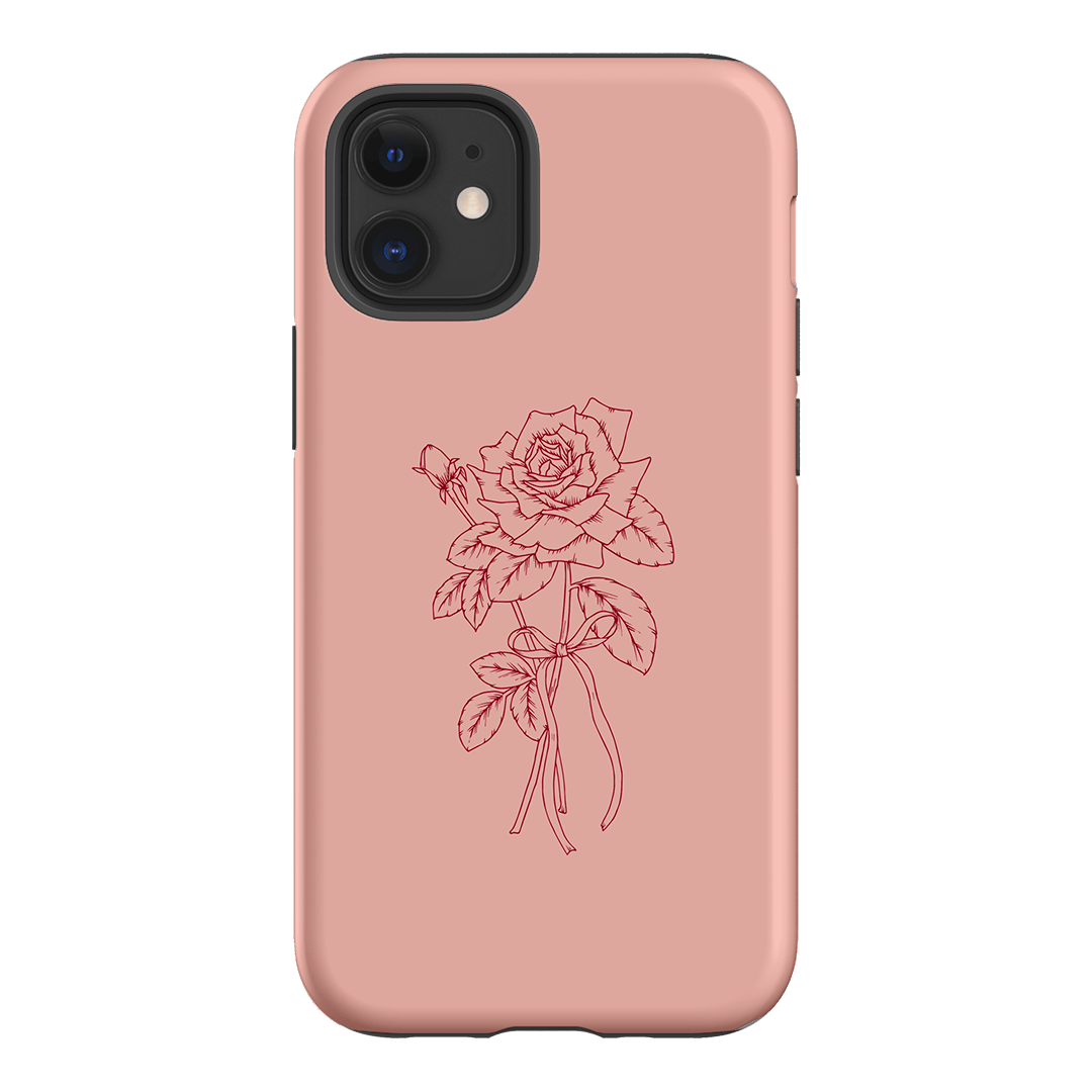 Pink Rose Printed Phone Cases iPhone 12 / Armoured by Typoflora - The Dairy