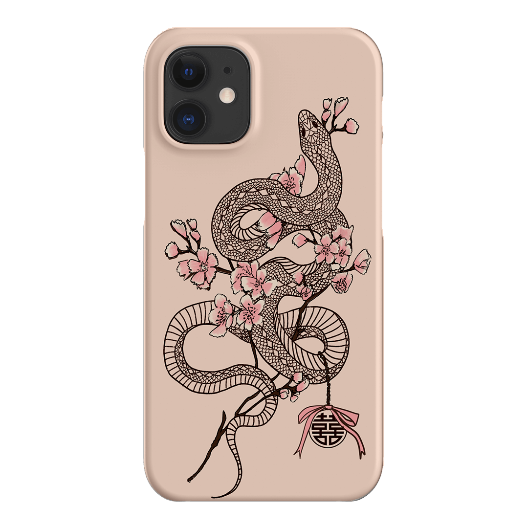 Blossom Snake in Pink Printed Phone Cases by Veronica Tucker - The Dairy