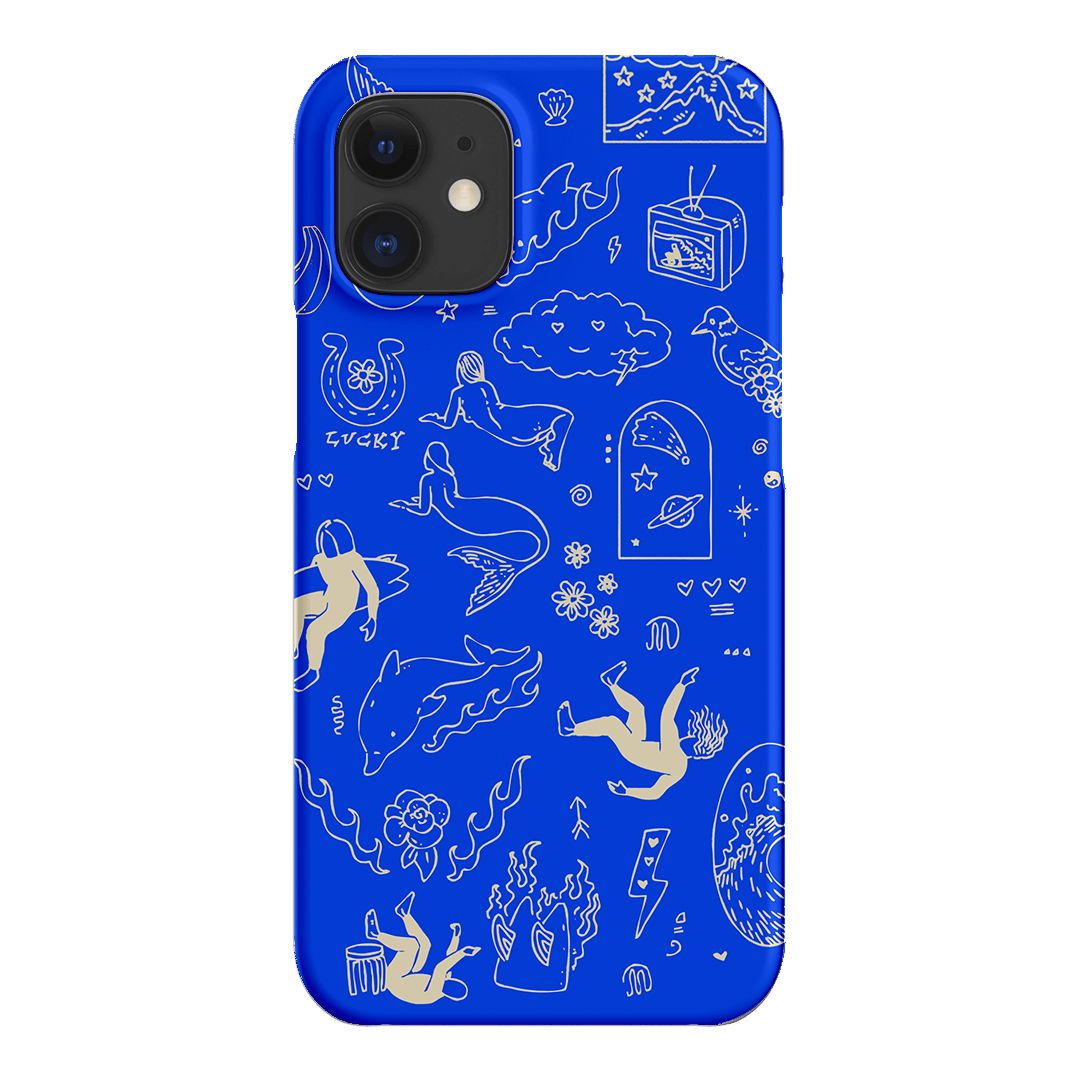 Easty Flash Blue Printed Phone Cases iPhone 12 Mini / Snap by Easty Beasty - The Dairy