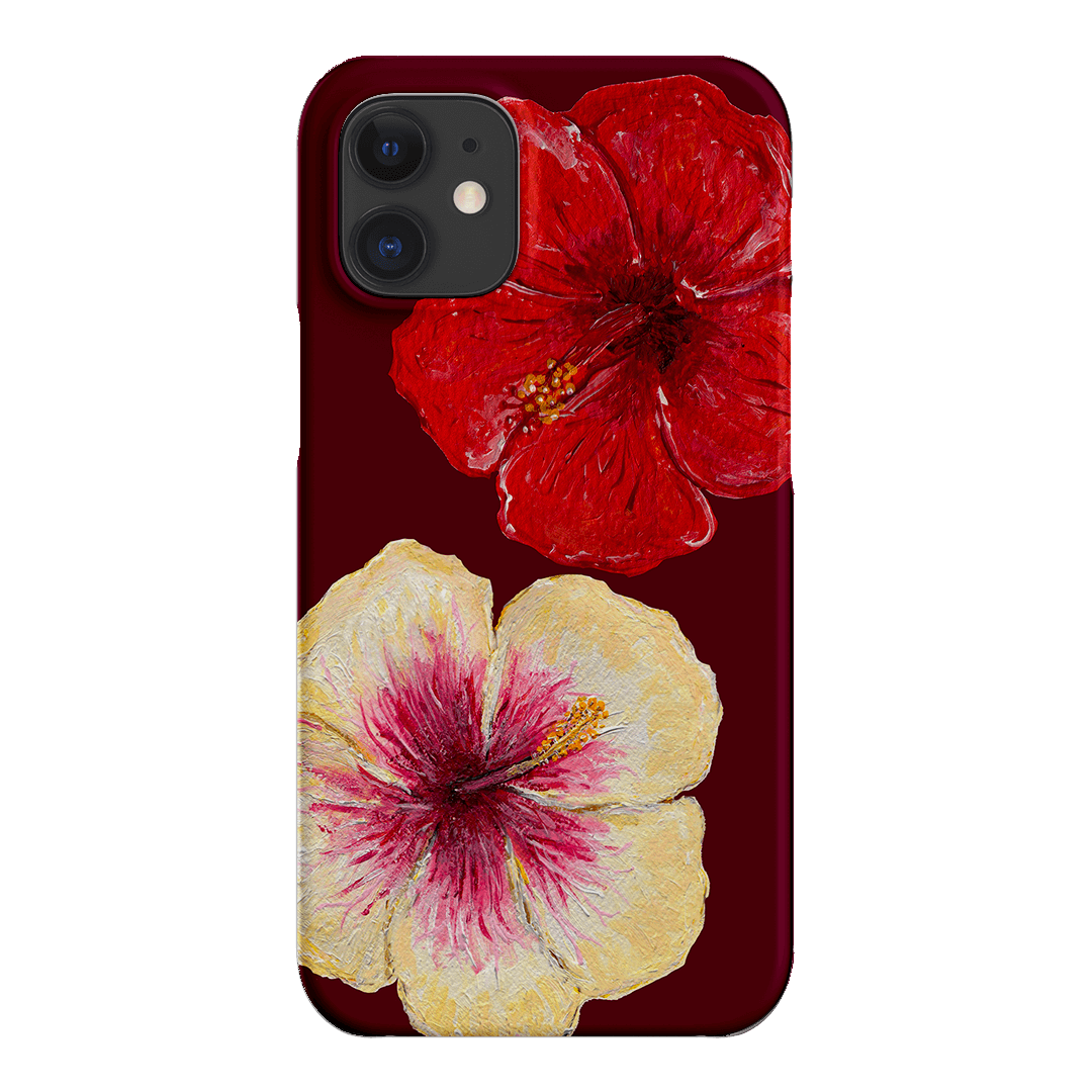 Hibiscus Flower Printed Phone Cases iPhone 12 Mini / Snap by BG. Studio - The Dairy