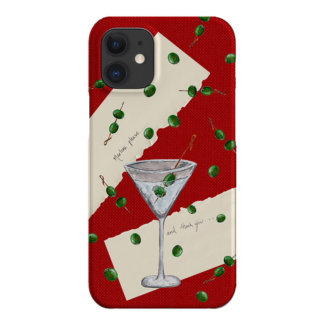 Martini Please Printed Phone Cases iPhone 12 Mini / Snap by BG. Studio - The Dairy