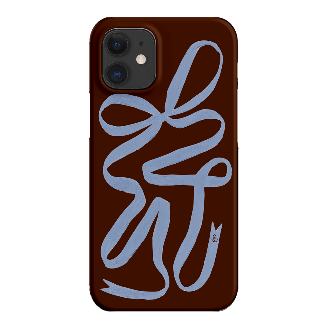 Mocha Ribbon Printed Phone Cases iPhone 12 Mini / Snap by Jasmine Dowling - The Dairy