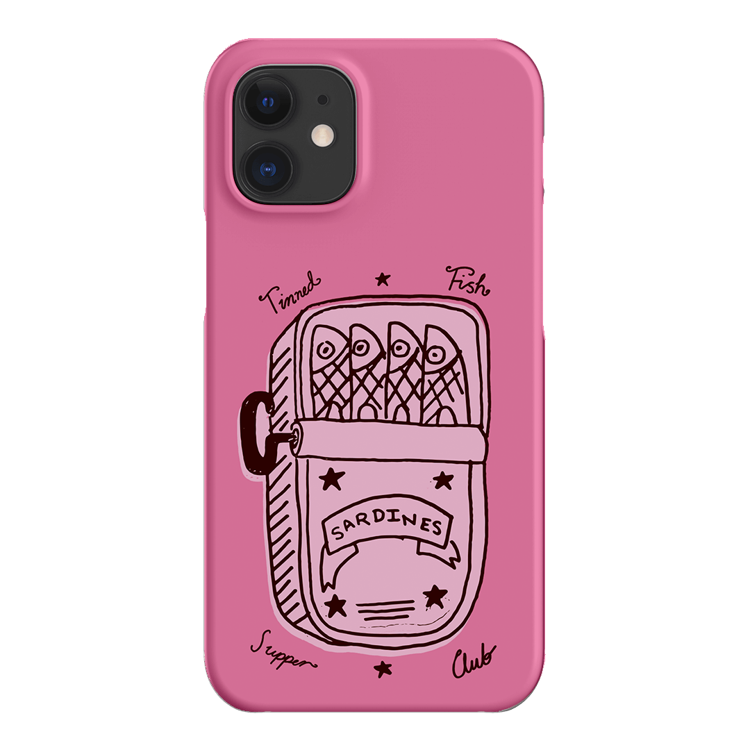 Sardine Social Pink Printed Phone Cases iPhone 12 Mini / Snap by The Dairy - The Dairy