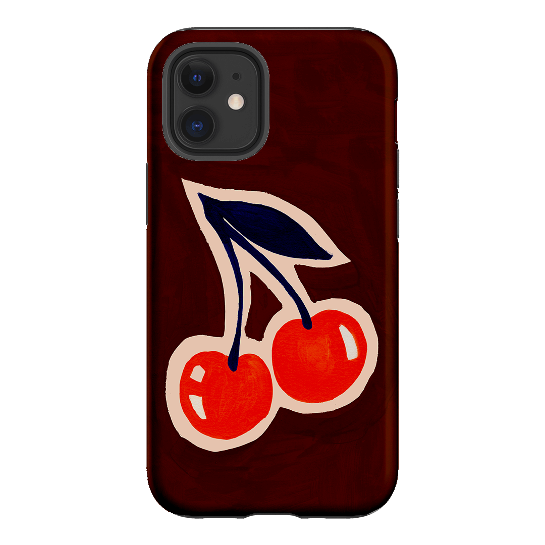 Cherries Printed Phone Cases iPhone 12 Mini / Armoured by Studio Bon - The Dairy