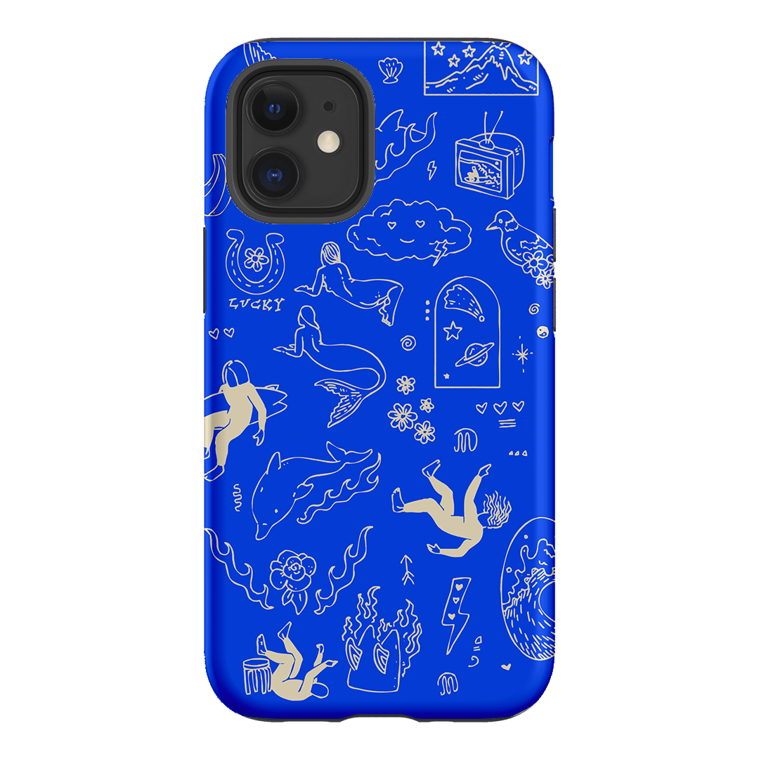 Easty Flash Blue Printed Phone Cases iPhone 12 Mini / Armoured by Easty Beasty - The Dairy