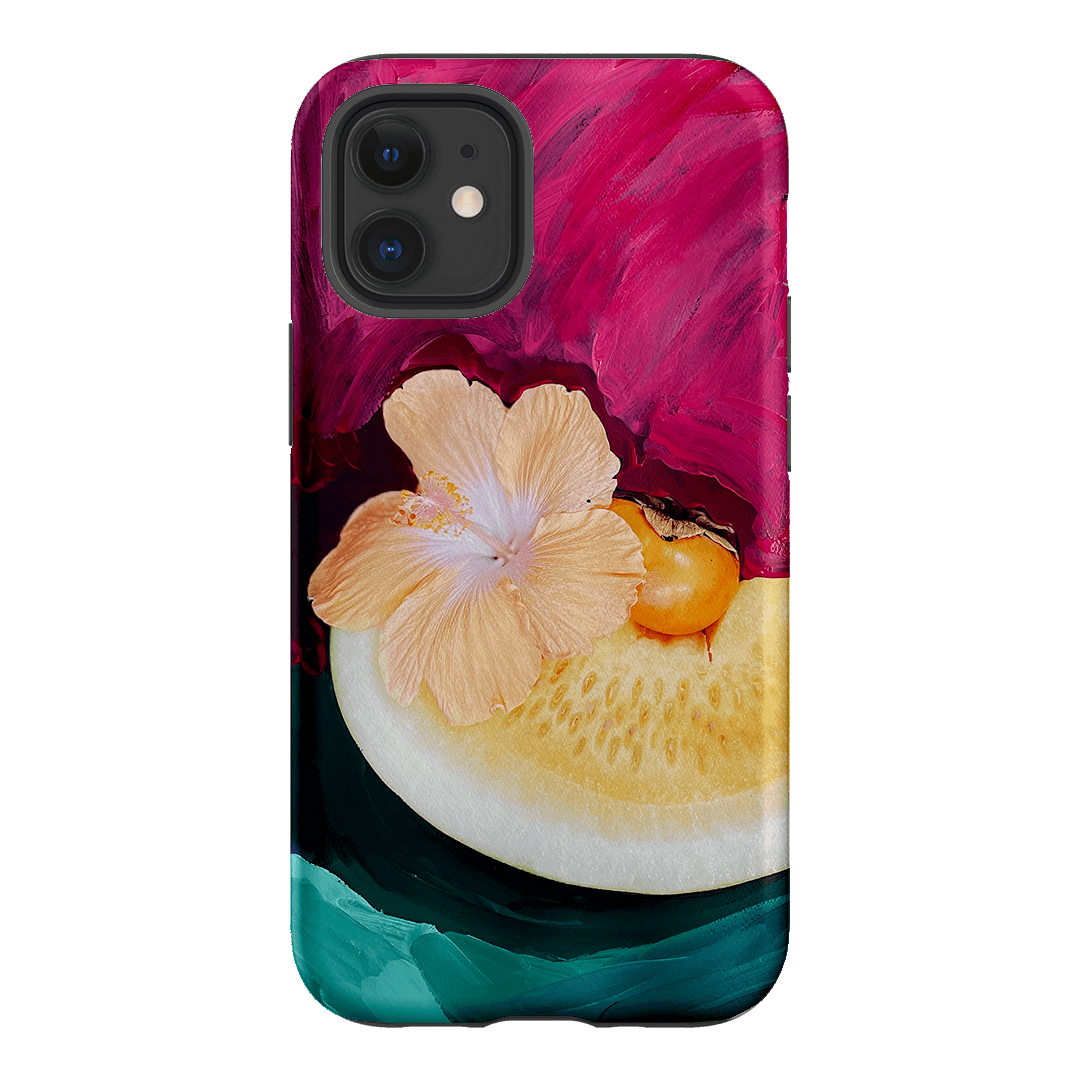 Hibiscus Melon Printed Phone Cases iPhone 12 Mini / Armoured by Nicole Nelius - The Dairy