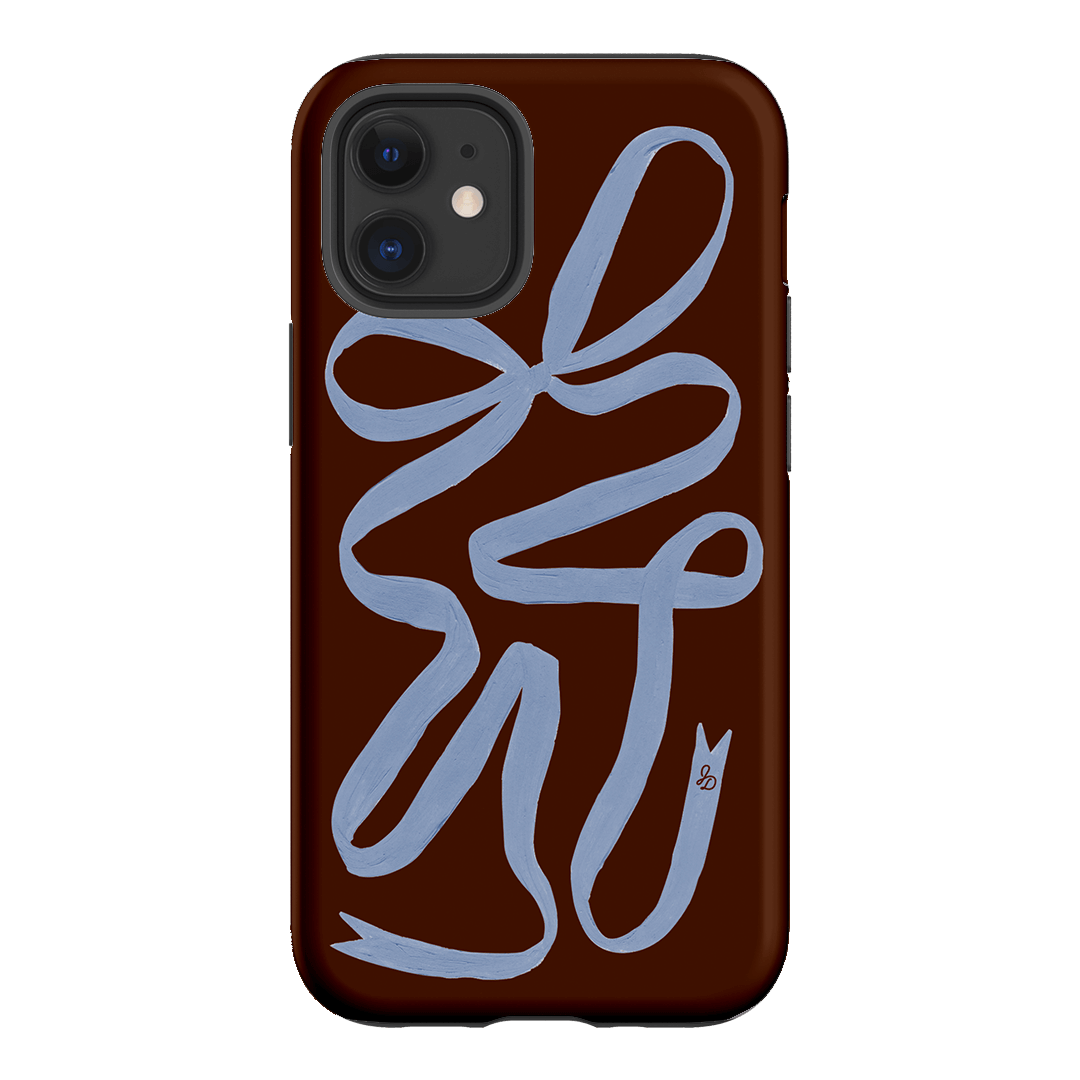 Mocha Ribbon Printed Phone Cases iPhone 12 Mini / Armoured by Jasmine Dowling - The Dairy