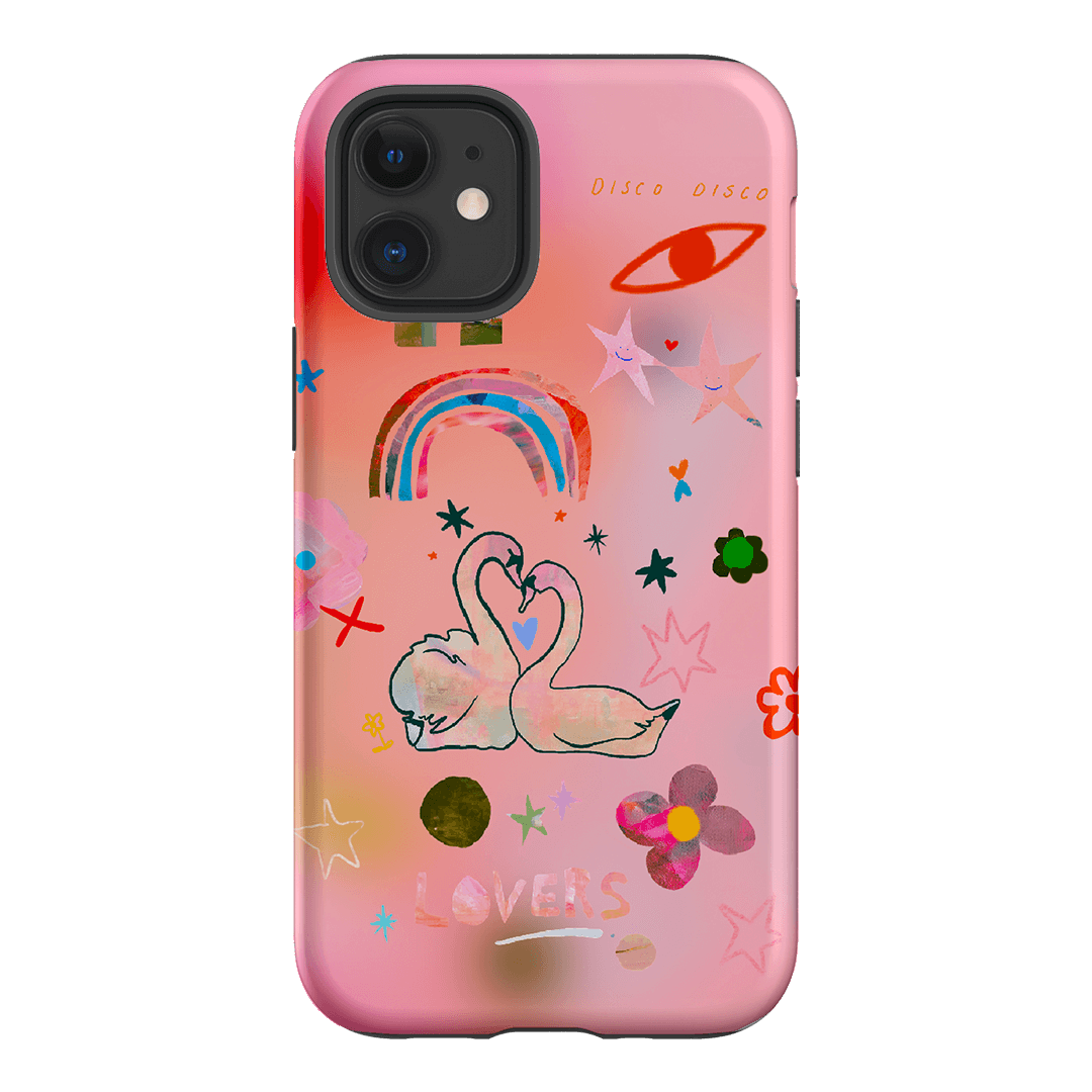 Pink Swan Printed Phone Cases iPhone 12 Mini / Armoured by Kate Eliza - The Dairy