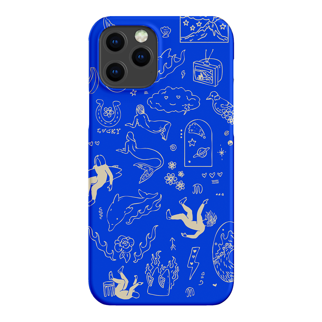 Easty Flash Blue Printed Phone Cases iPhone 12 Pro / Snap by Easty Beasty - The Dairy