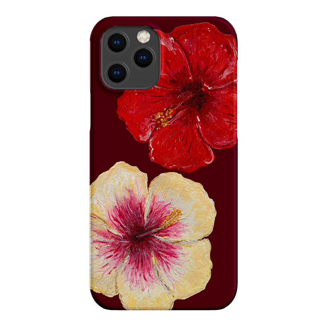 Hibiscus Flower Printed Phone Cases iPhone 12 Pro / Snap by BG. Studio - The Dairy