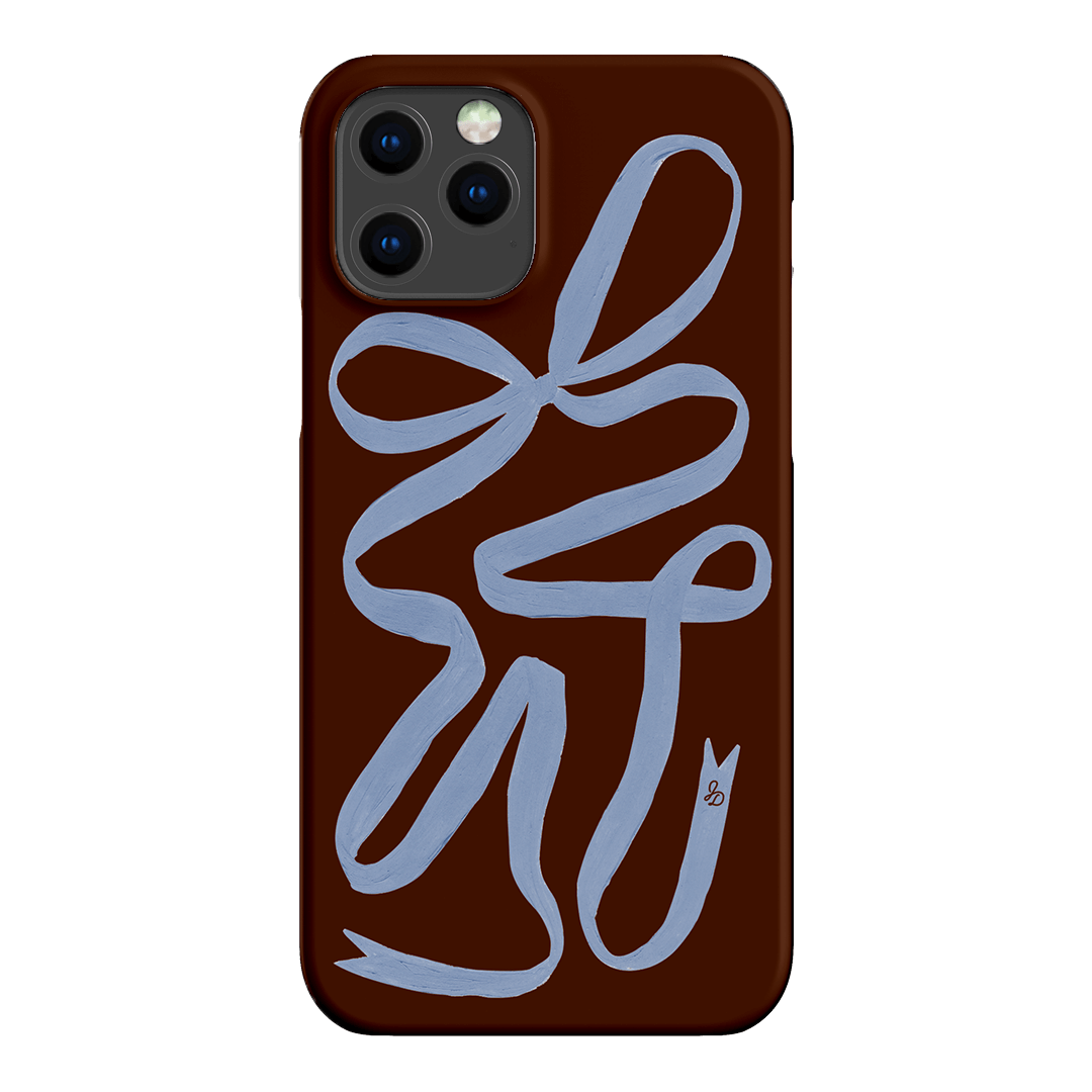 Mocha Ribbon Printed Phone Cases iPhone 12 Pro / Snap by Jasmine Dowling - The Dairy