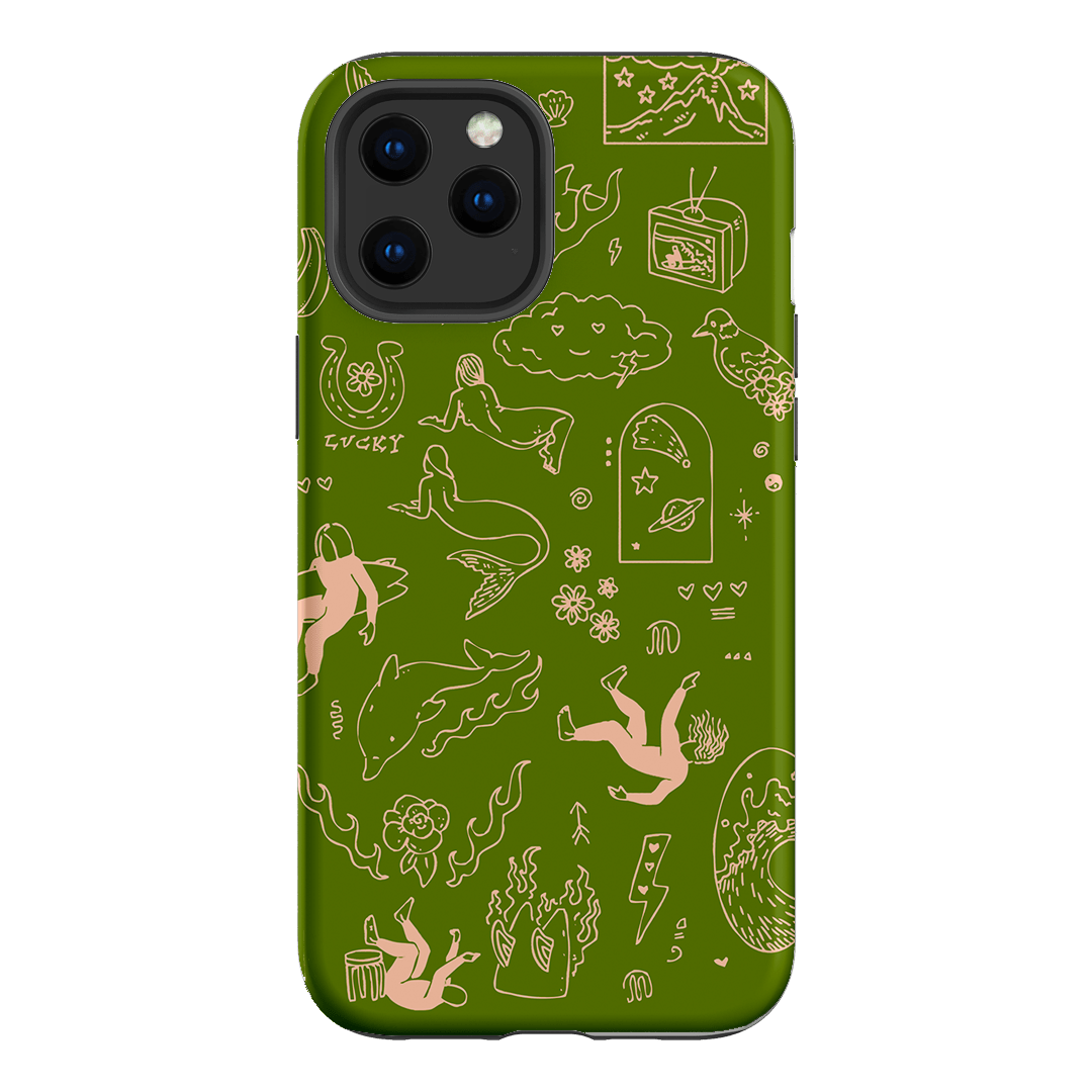 Easty Flash Green Printed Phone Cases iPhone 12 Pro / Armoured by Easty Beasty - The Dairy