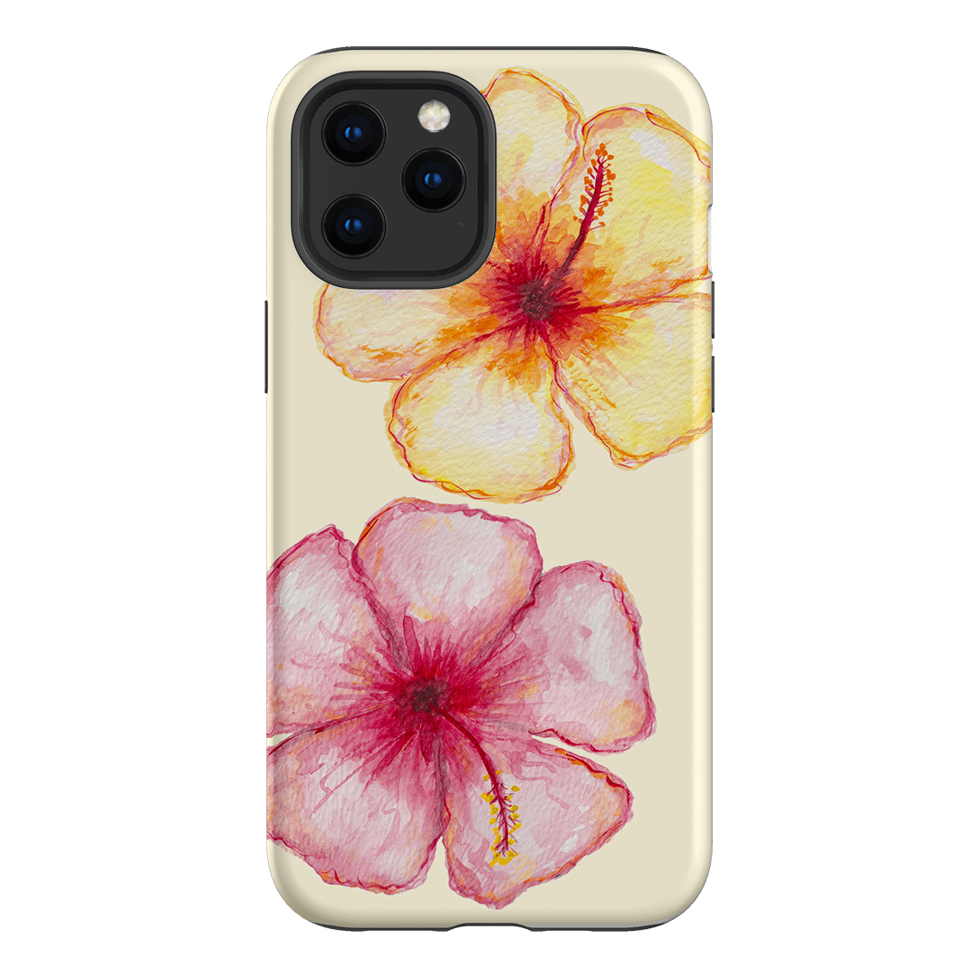 Hibiscus Flower Yellow Printed Phone Cases iPhone 12 Pro / Armoured by BG. Studio - The Dairy