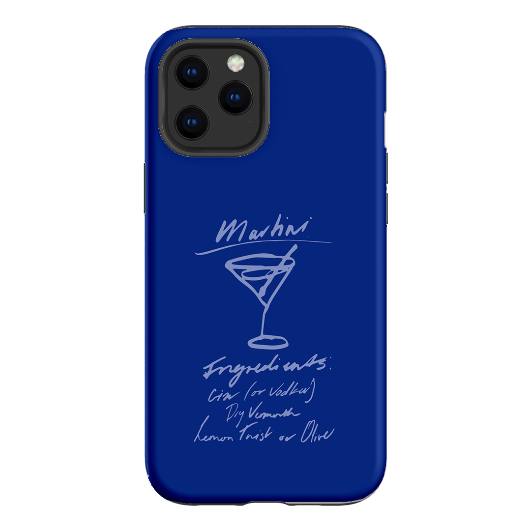 Martini Mood Blue Printed Phone Cases iPhone 12 Pro / Armoured by The Dairy - The Dairy