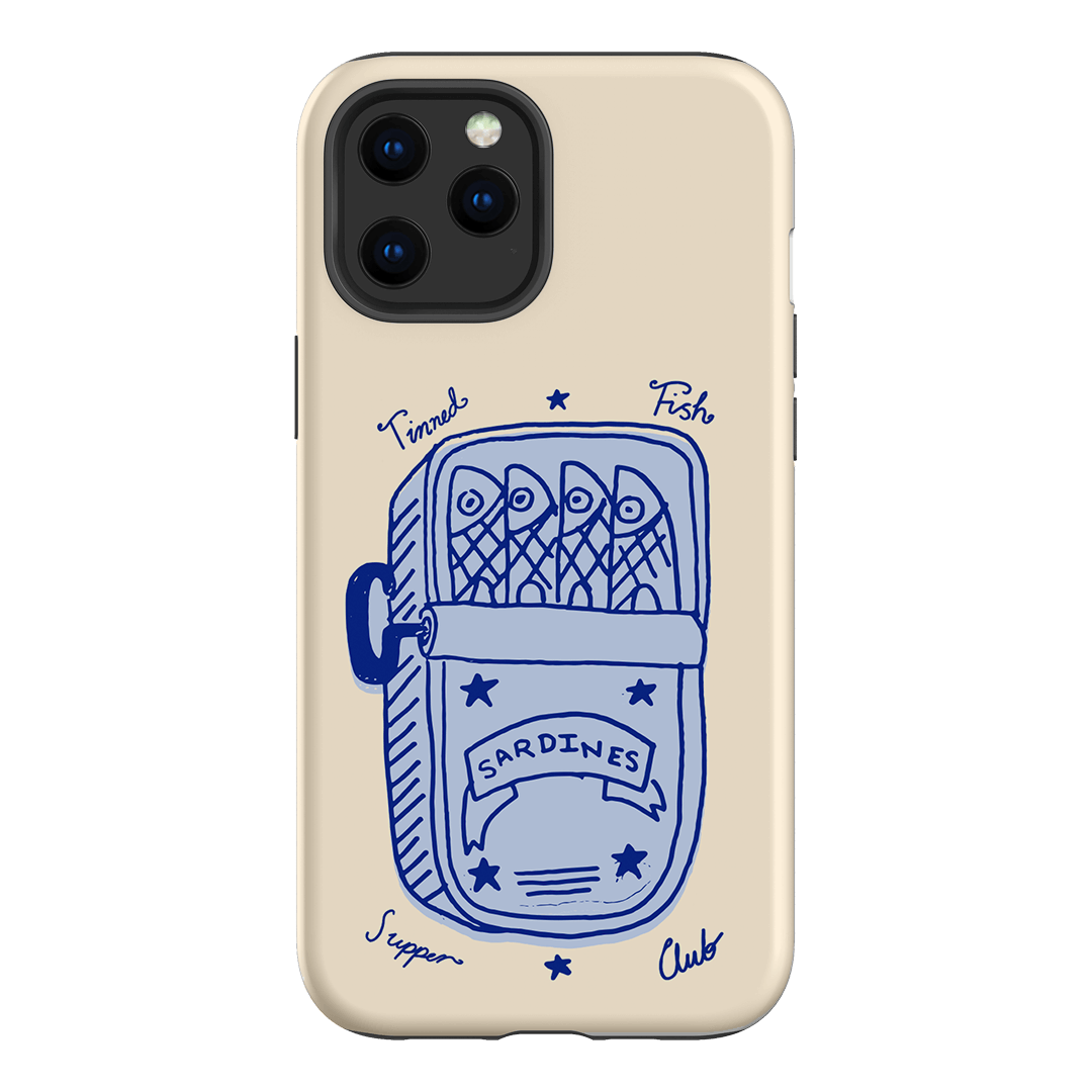 Sardine Social Blue Printed Phone Cases iPhone 12 Pro Max / Armoured by The Dairy - The Dairy