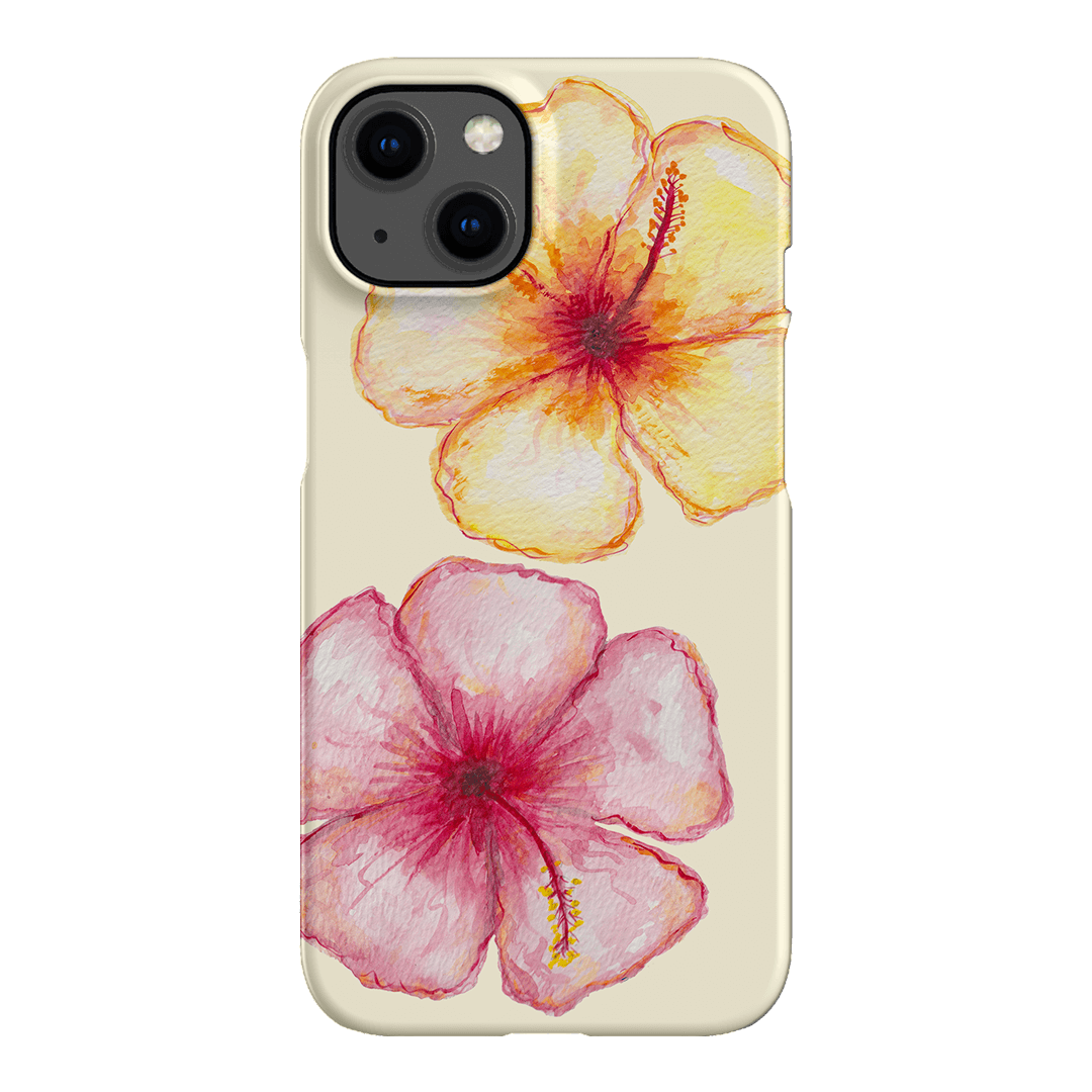 Hibiscus Flower Yellow Printed Phone Cases iPhone 13 / Snap by BG. Studio - The Dairy