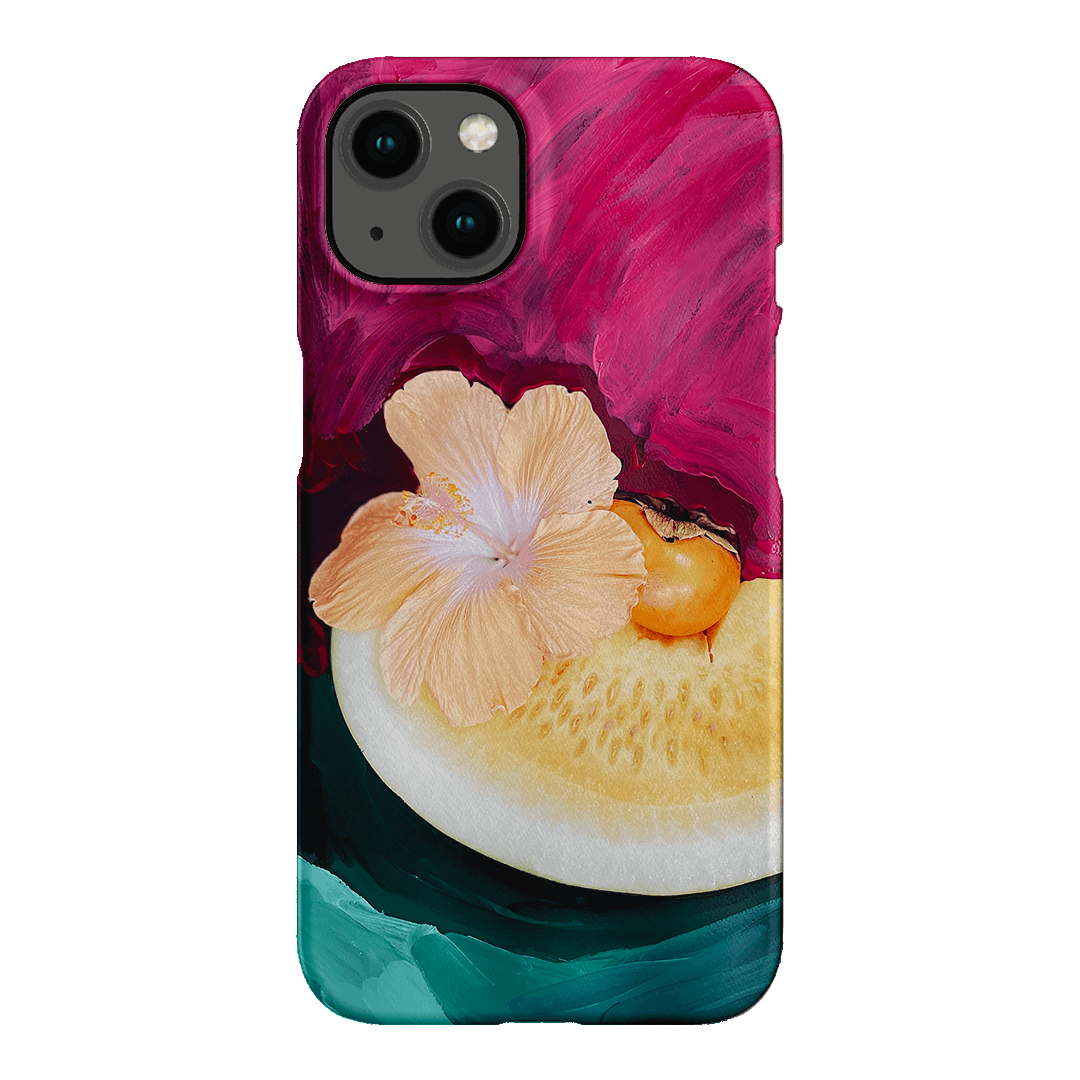 Hibiscus Melon Printed Phone Cases iPhone 13 / Snap by Nicole Nelius - The Dairy