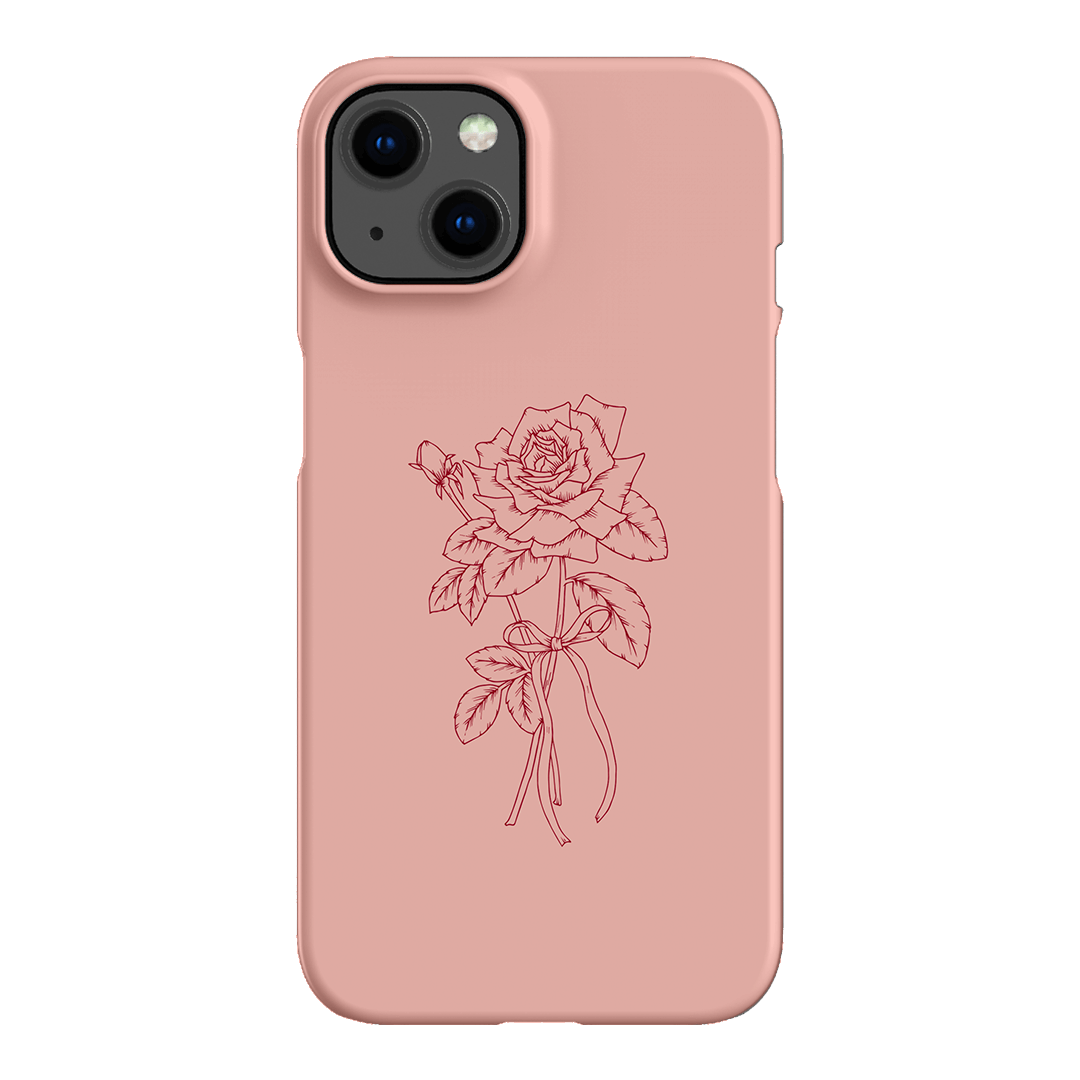 Pink Rose Printed Phone Cases iPhone 13 / Snap by Typoflora - The Dairy