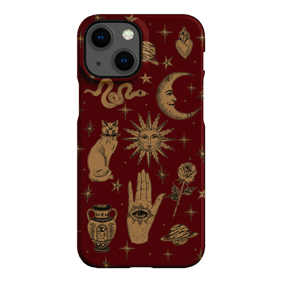 Astro Flash Red Printed Phone Cases iPhone 13 Mini / Snap by Veronica Tucker - The Dairy