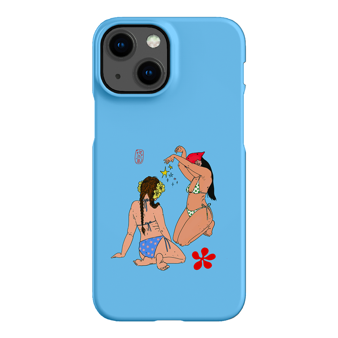 Babe Magic Blue Printed Phone Cases iPhone 13 Mini / Snap by Easty Beasty - The Dairy