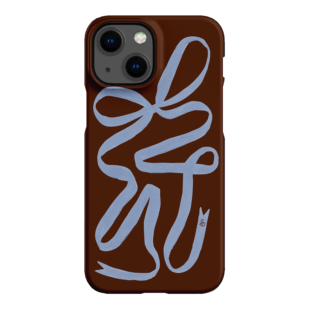 Mocha Ribbon Printed Phone Cases iPhone 13 Mini / Snap by Jasmine Dowling - The Dairy