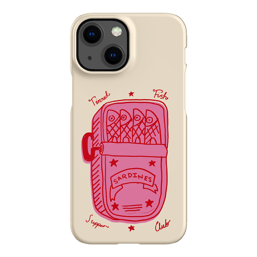 Sardine Social Red Printed Phone Cases iPhone 13 Mini / Snap by The Dairy - The Dairy