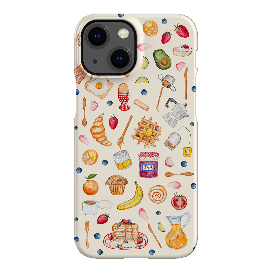 Sunday Breakfast Printed Phone Cases iPhone 13 Mini / Snap by BG. Studio - The Dairy