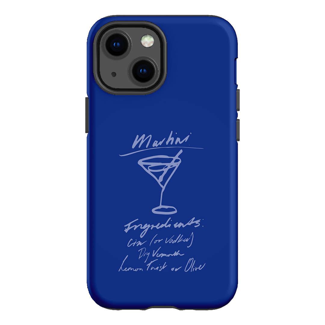 Martini Mood Blue Printed Phone Cases iPhone 13 Mini / Armoured by The Dairy - The Dairy