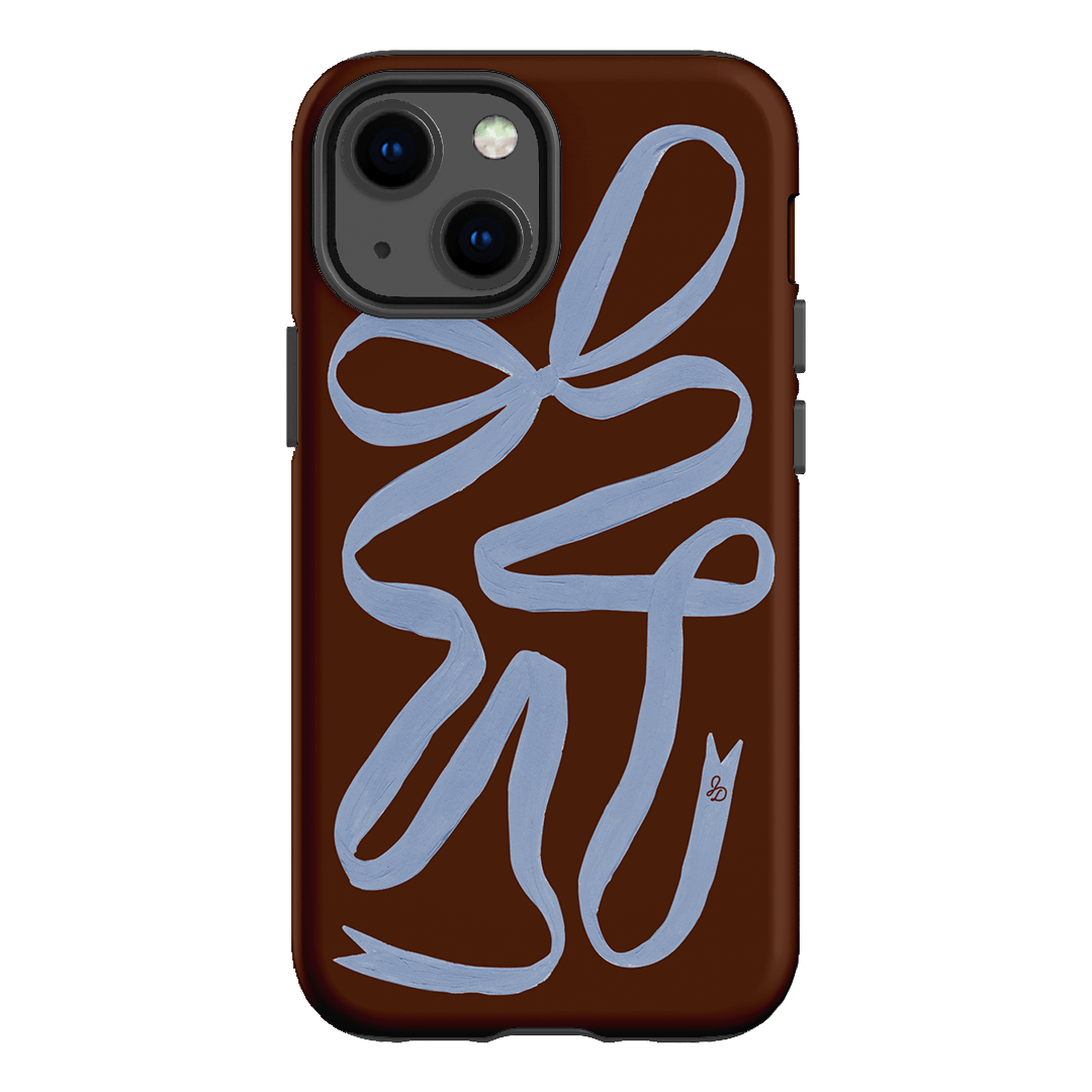 Mocha Ribbon Printed Phone Cases iPhone 13 Mini / Armoured by Jasmine Dowling - The Dairy