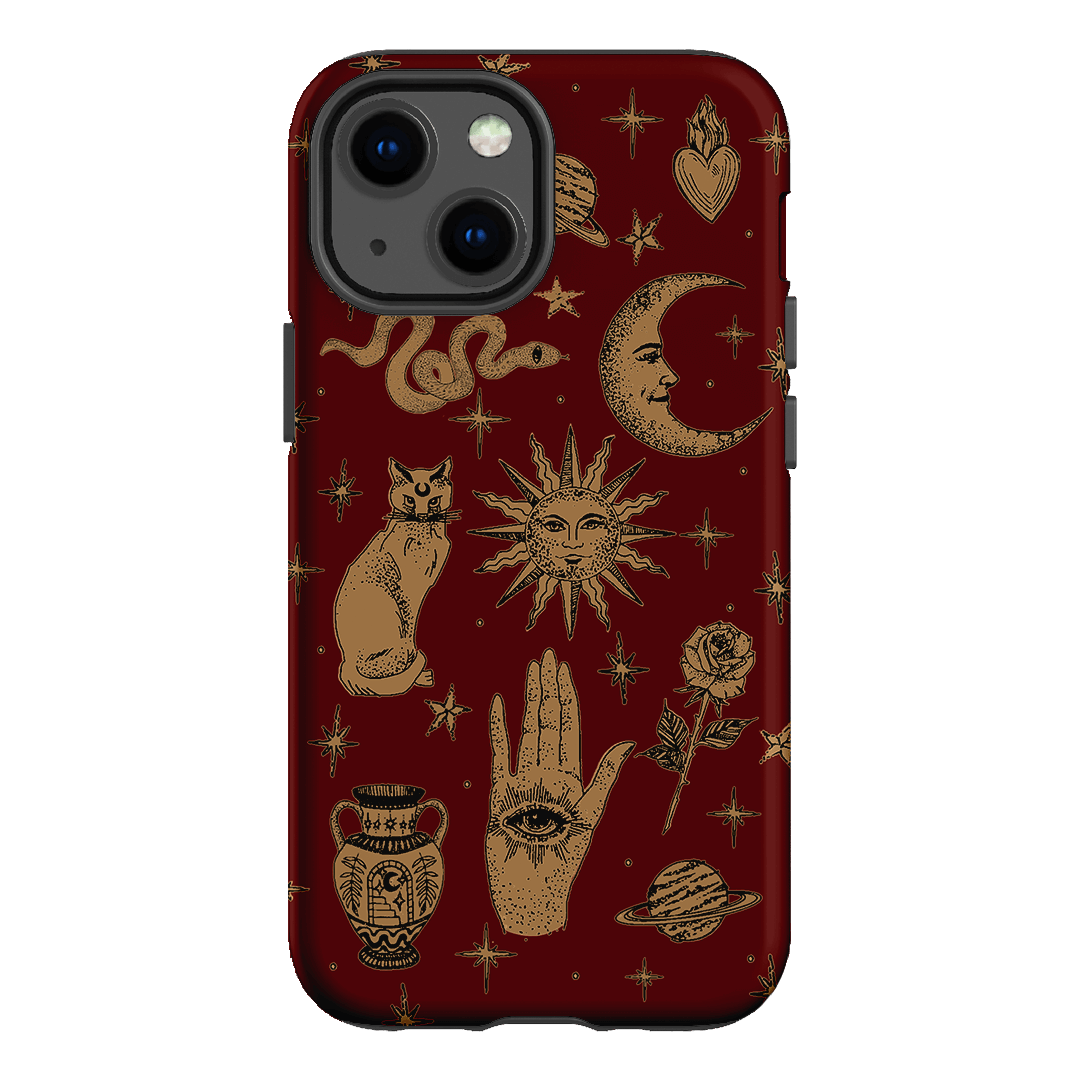 Astro Flash Red Printed Phone Cases iPhone 13 Mini / Armoured by Veronica Tucker - The Dairy