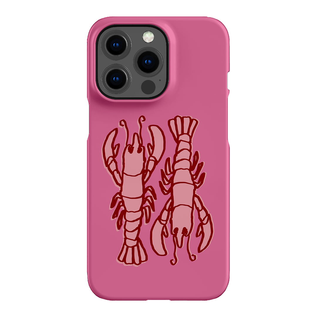 Lobster Love Pink Printed Phone Cases iPhone 13 Pro / Snap by The Dairy - The Dairy