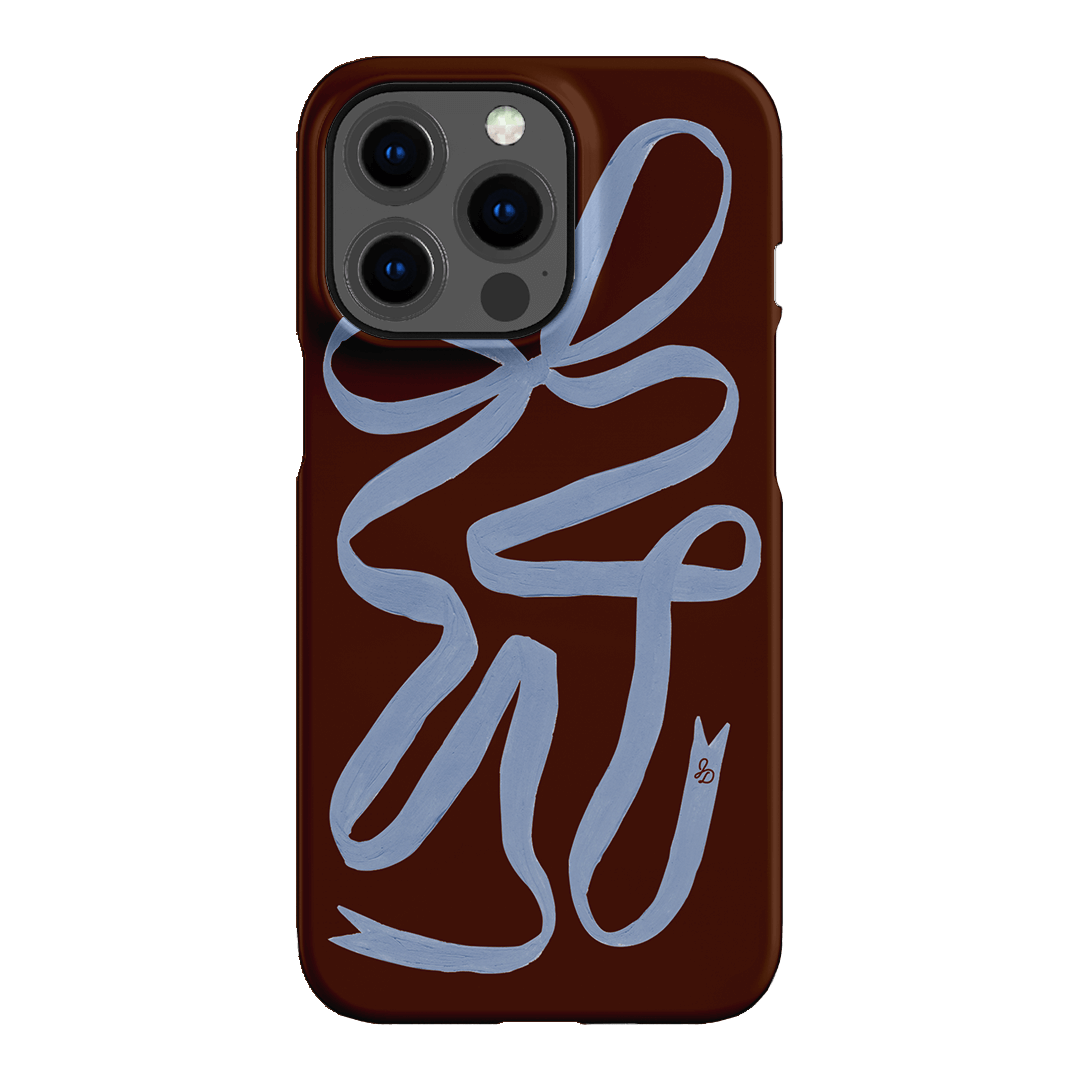 Mocha Ribbon Printed Phone Cases iPhone 13 Pro / Snap by Jasmine Dowling - The Dairy
