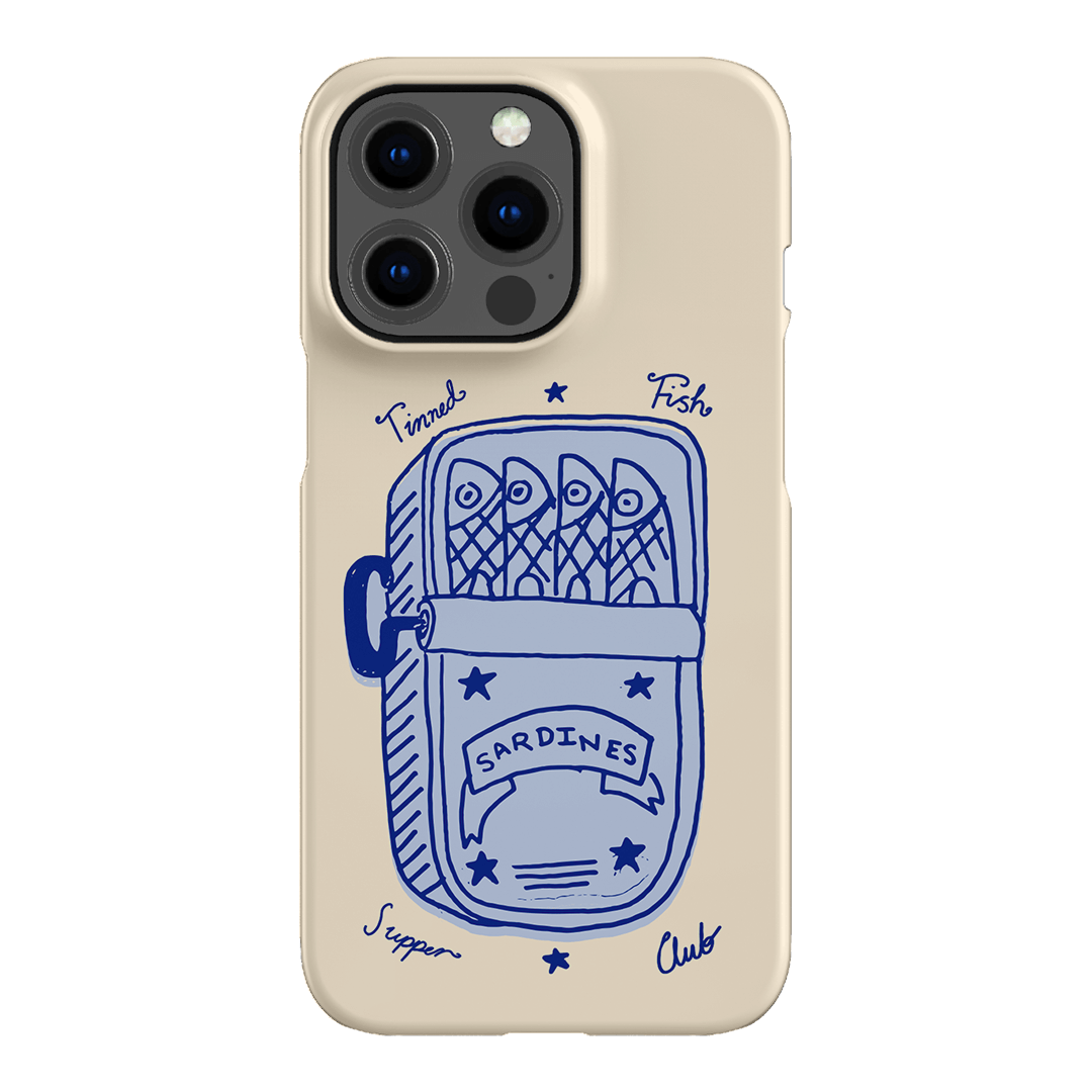 Sardine Social Blue Printed Phone Cases iPhone 13 Pro / Snap by The Dairy - The Dairy