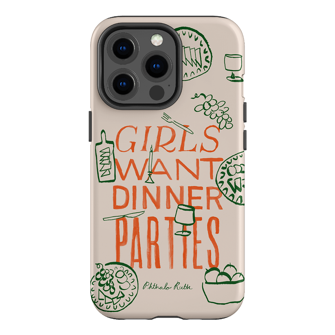 Dinner Parties Printed Phone Cases iPhone 13 Pro / Armoured by Phthalo Ruth - The Dairy