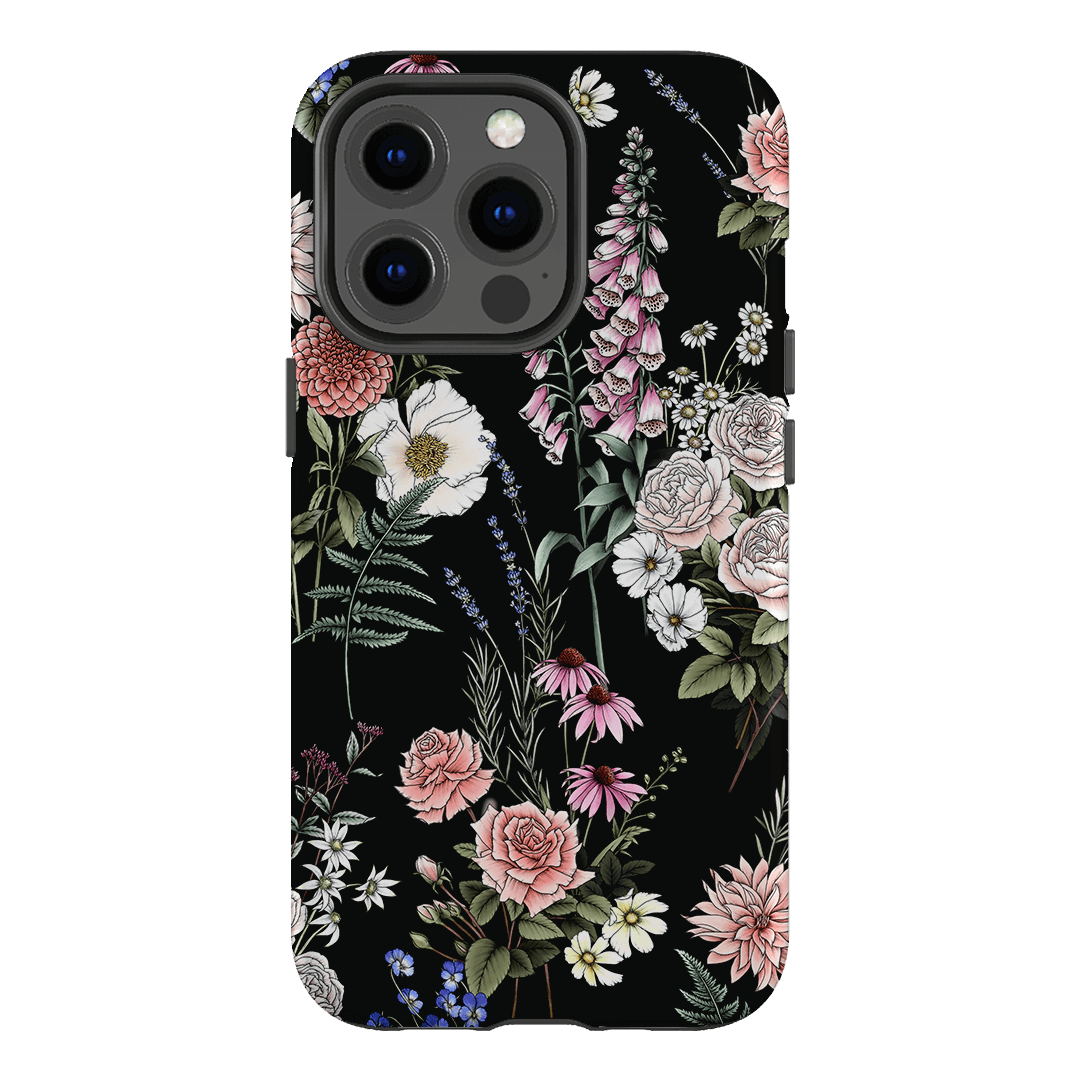 Garden Party Noir Printed Phone Cases iPhone 13 Pro / Armoured by Typoflora - The Dairy