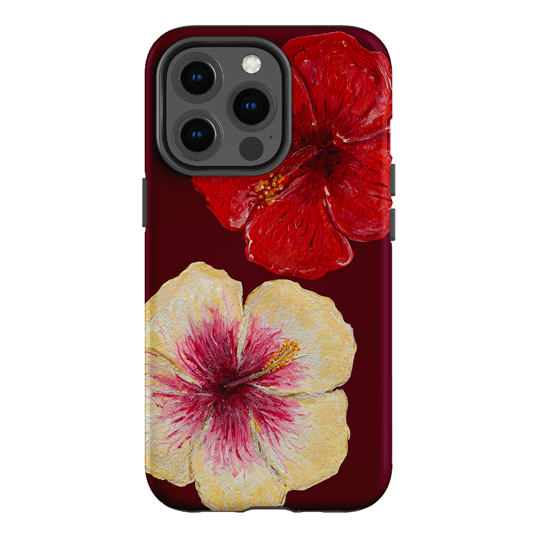 Hibiscus Flower Printed Phone Cases iPhone 13 Pro / Armoured by BG. Studio - The Dairy