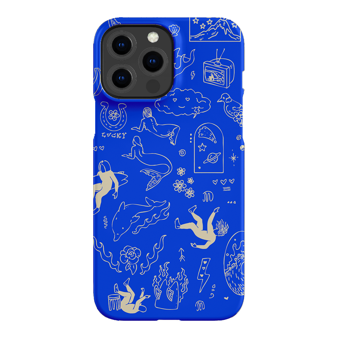 Easty Flash Blue Printed Phone Cases iPhone 13 Pro Max / Snap by Easty Beasty - The Dairy