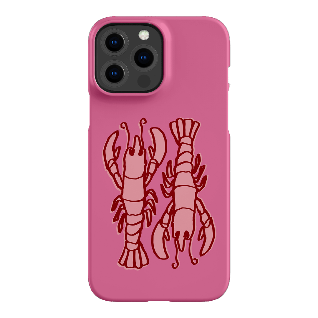 Lobster Love Pink Printed Phone Cases iPhone 13 Pro Max / Snap by The Dairy - The Dairy