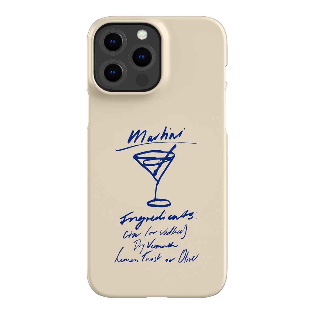 Martini Mood Cream Printed Phone Cases iPhone 13 Pro Max / Snap by The Dairy - The Dairy