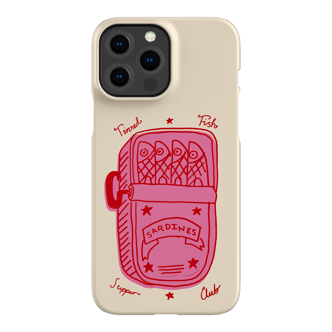 Sardine Social Red Printed Phone Cases iPhone 13 Pro Max / Snap by The Dairy - The Dairy