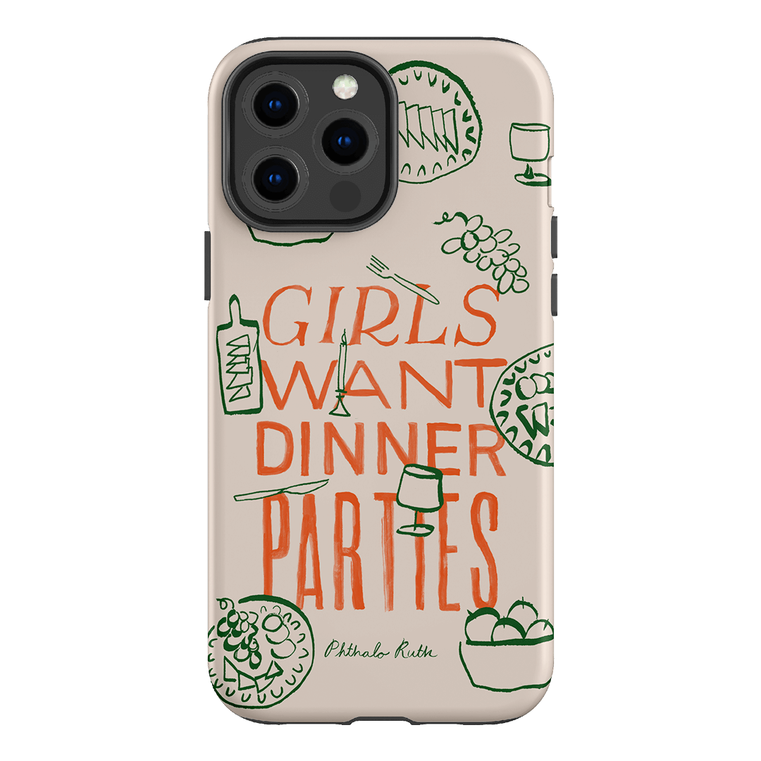 Dinner Parties Printed Phone Cases iPhone 13 Pro Max / Armoured by Phthalo Ruth - The Dairy