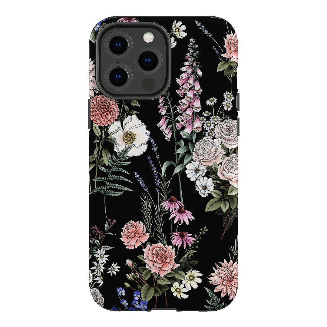 Garden Party Noir Printed Phone Cases iPhone 13 Pro Max / Armoured by Typoflora - The Dairy